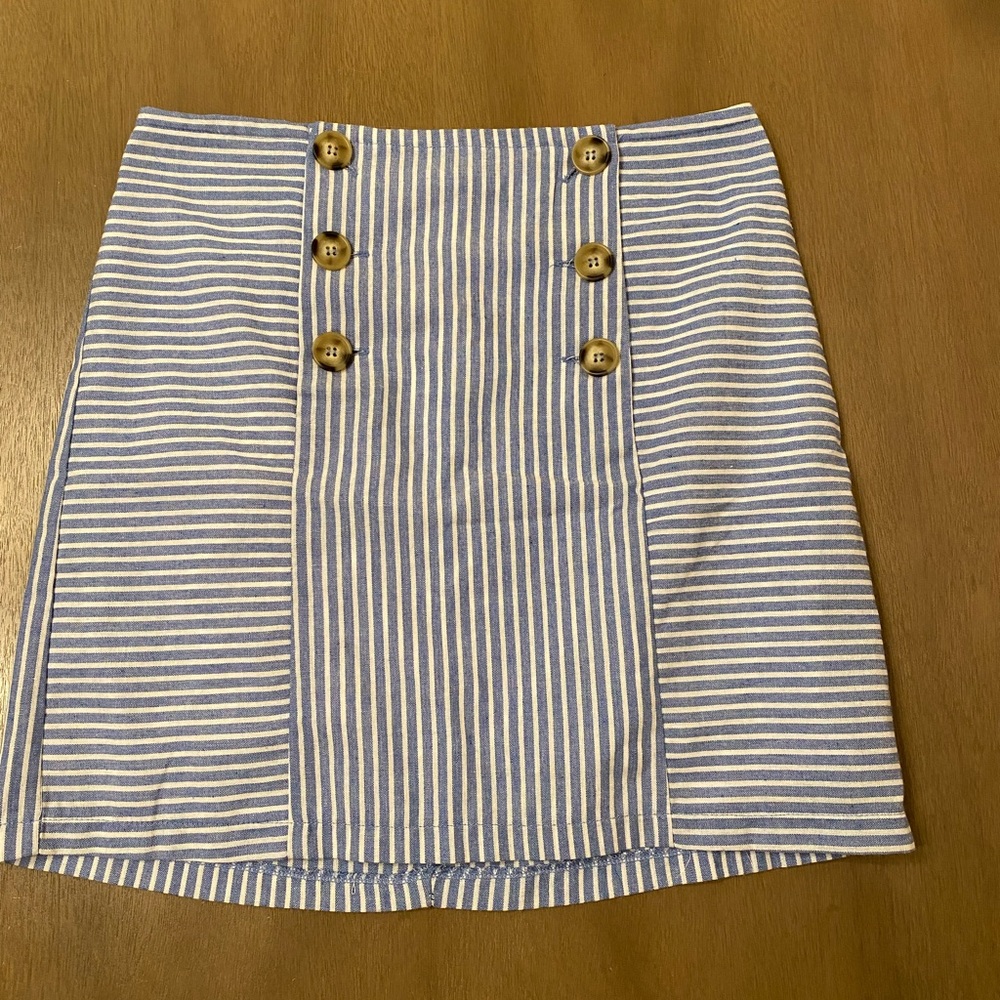 Altar’d State Seersucker Striped Skirt